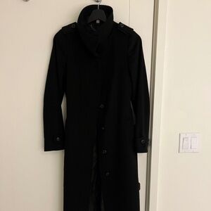 Black Burberry Coat (100% cashmere)